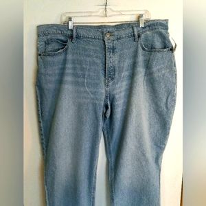 Old Navy women's size 18 slouchy fit button fly raw hem jeans NWT